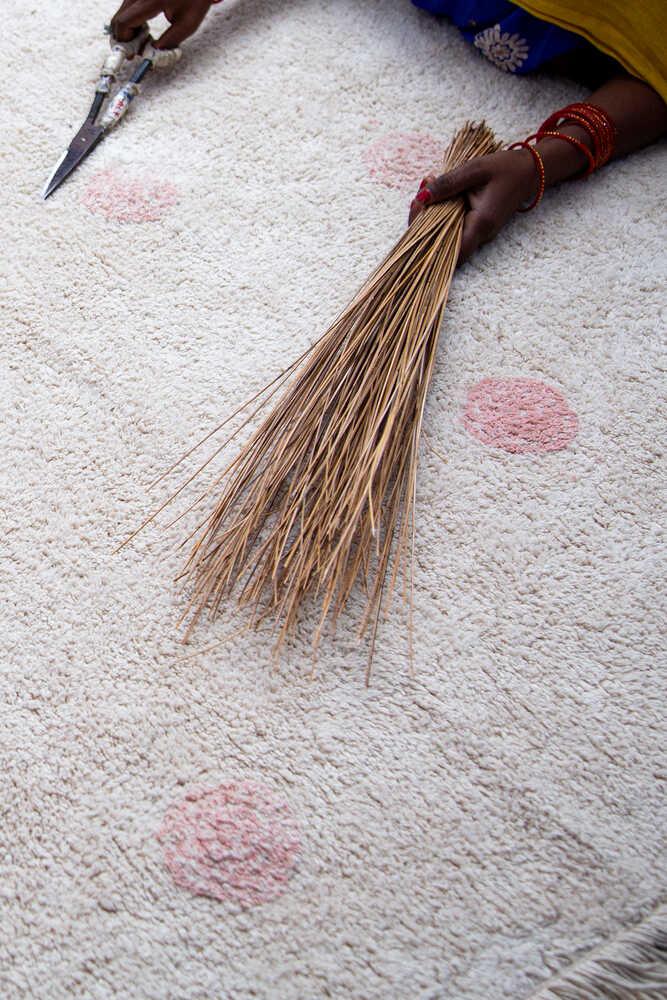 lorena canals ALFOMBRA LAVABLE HIPPY DOTS NATURAL - VINTAGE NUDE Descuentos del mes