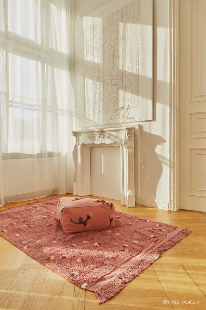 lorena canals ALFOMBRA LAVABLE ENGLISH GARDEN ASH ROSE En oferta