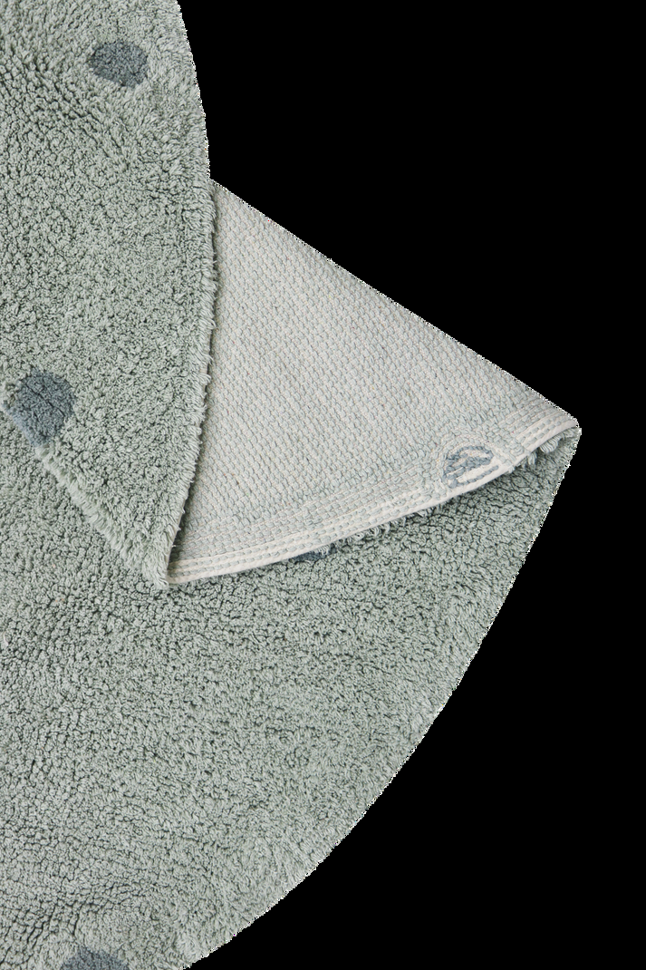 lorena canals ALFOMBRA LAVABLE REDONDA DOT BLUE SAGE Descuento