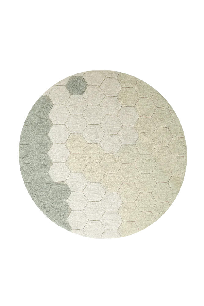 lorena canals ALFOMBRA LAVABLE REDONDA HONEYCOMB BLUE SAGE Último día