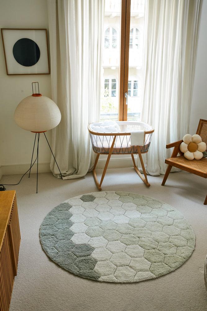 lorena canals ALFOMBRA LAVABLE REDONDA HONEYCOMB BLUE SAGE Último día
