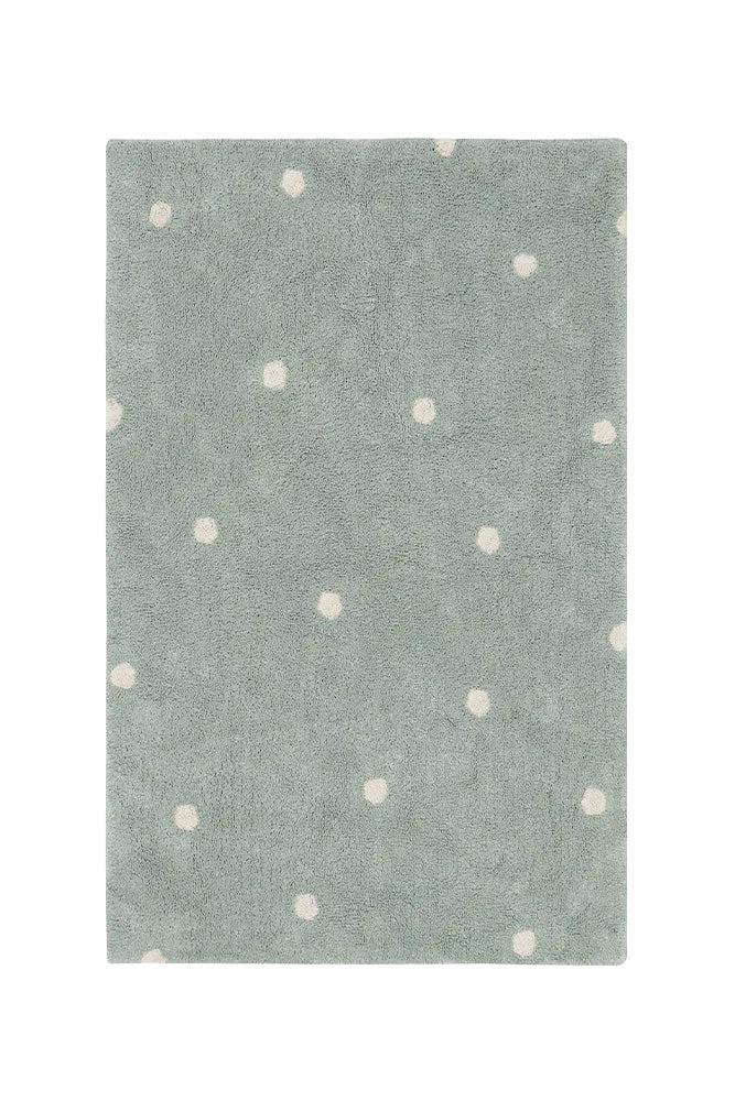 lorena canals ALFOMBRA LAVABLE MINI DOT BLUE SAGE Liquidación