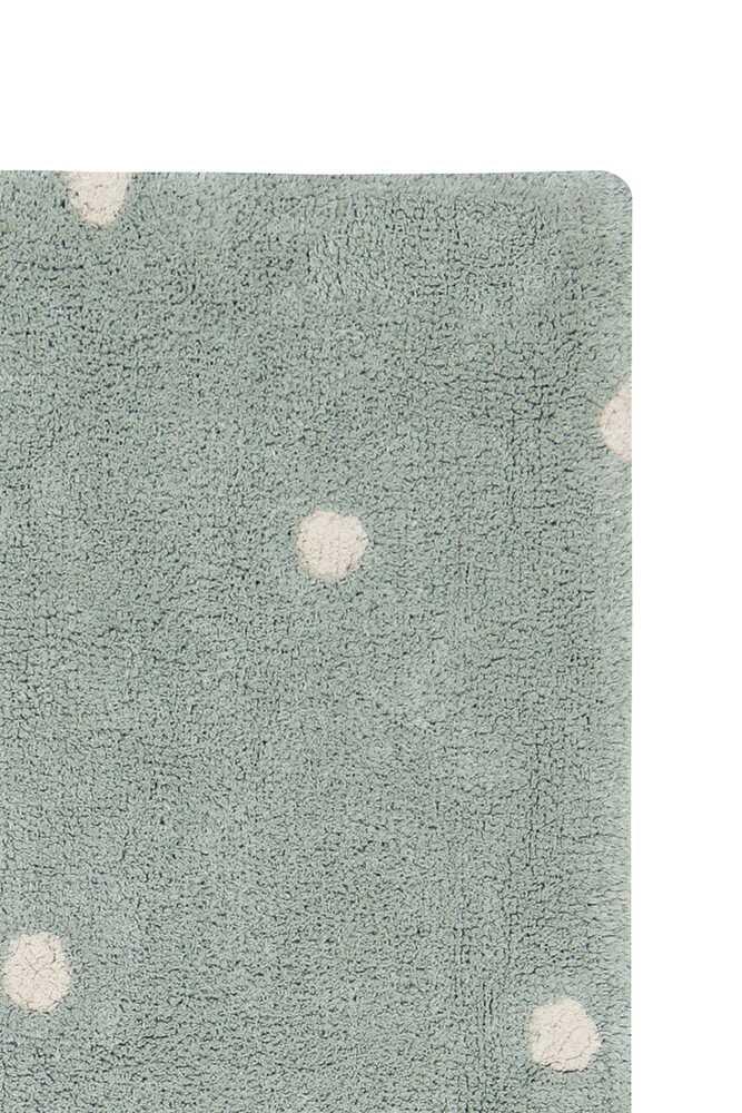 lorena canals ALFOMBRA LAVABLE MINI DOT BLUE SAGE Liquidación