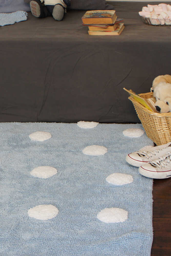 lorena canals ALFOMBRA LAVABLE POLKA DOTS BLUE Tienda de fábrica