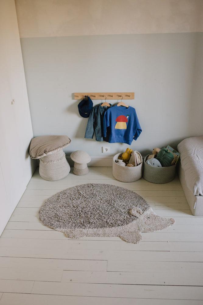 lorena canals ALFOMBRA INFANTIL DE ALGODÓN LAVABLE HEDGEHOG Descuentos del mes