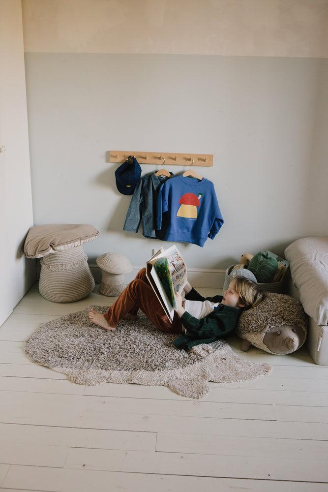 lorena canals ALFOMBRA INFANTIL DE ALGODÓN LAVABLE HEDGEHOG Descuentos del mes