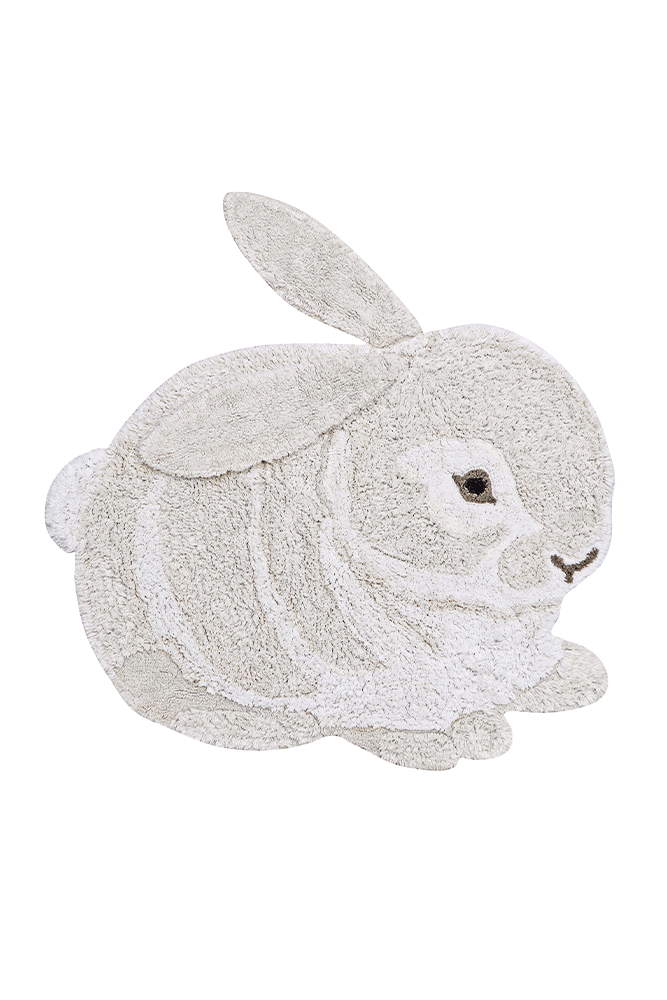 lorena canals ALFOMBRA DE ANIMAL LAVABLE DE ALGODÓN BUNNY