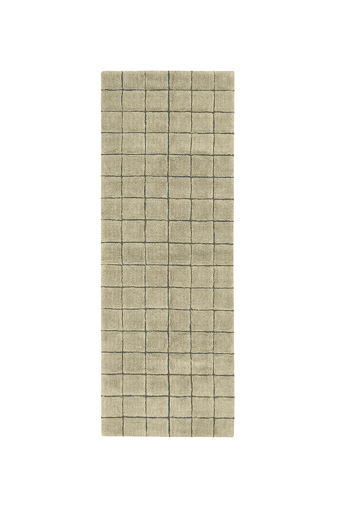 lorena canals ALFOMBRA DE LANA DE PASILLO MOSAIC MOSS Gran oferta