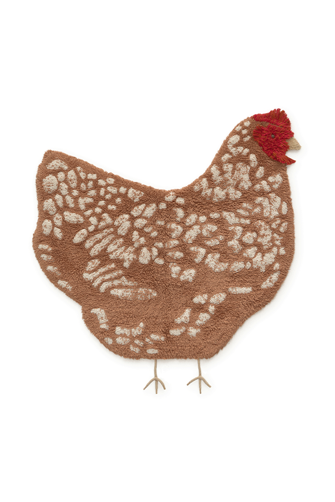 lorena canals ALFOMBRA LAVABLE CHICKEN
