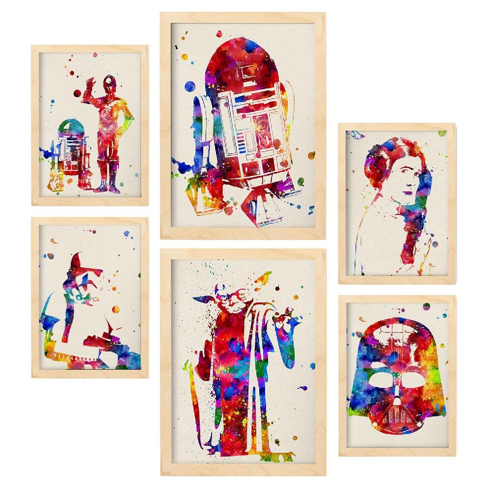 nacnic Láminas Nacnic Star Wars para Dormitorio Última moda