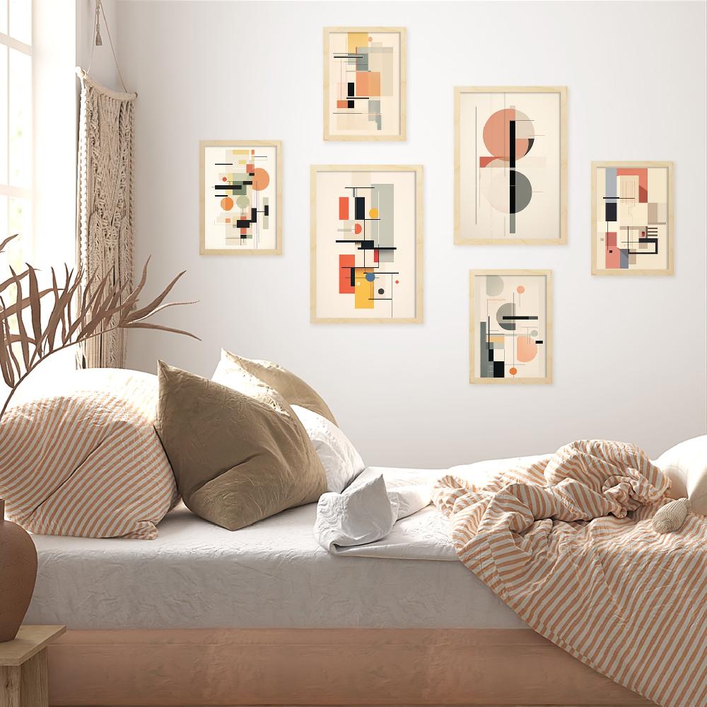nacnic Lámina Bauhaus en Colores Pastel Ofertas de temporada