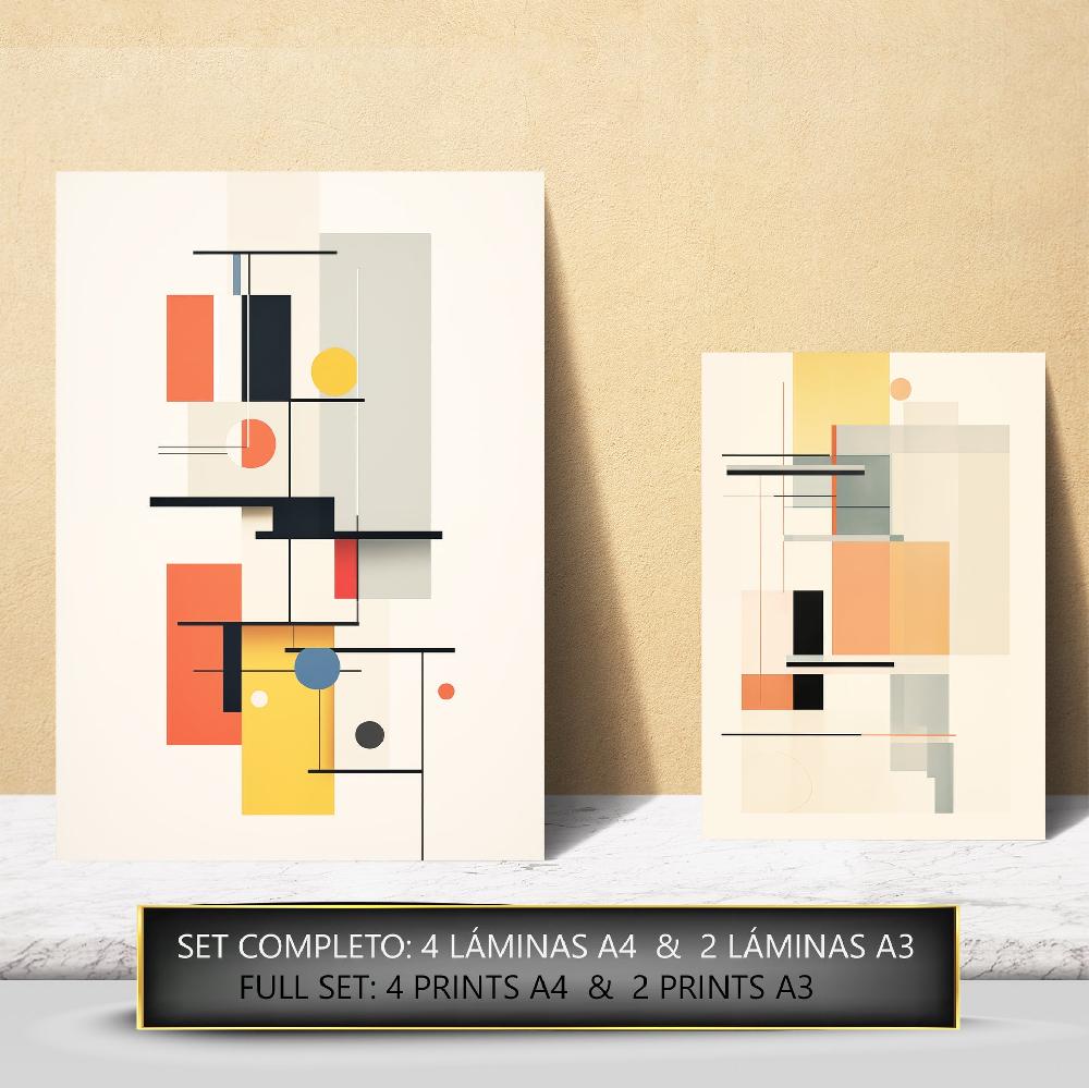nacnic Lámina Bauhaus en Colores Pastel Ofertas de temporada