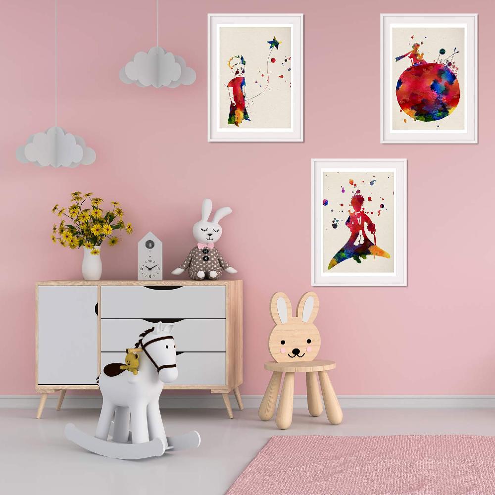 nacnic Set de 3 láminas El Principito estilo nórdico para niños