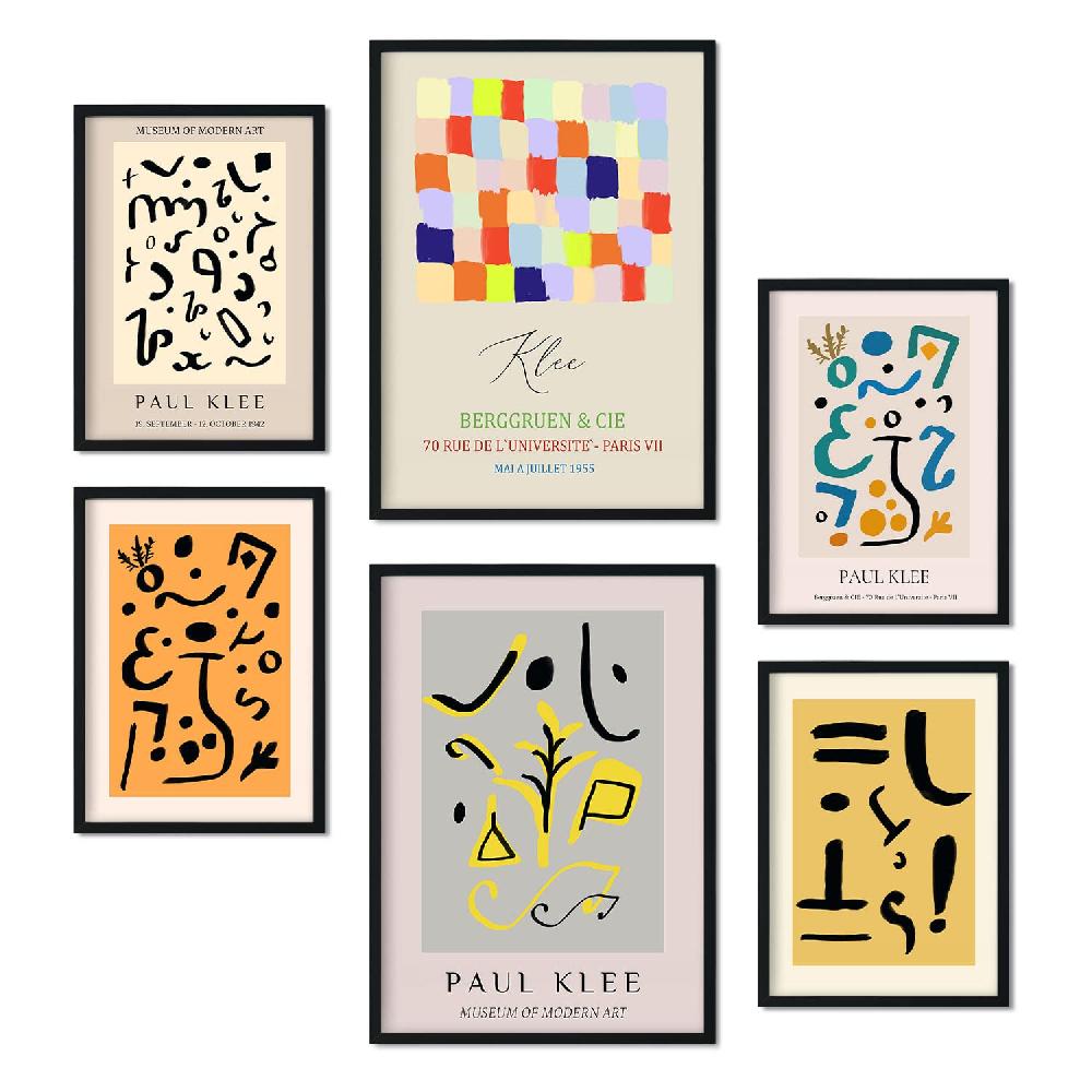 nacnic Set de 6 láminas de Paul Klee Devoluciones gratuitas