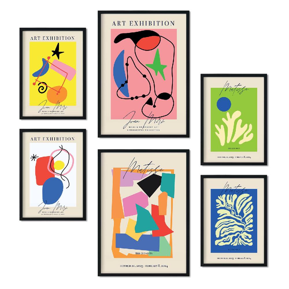 nacnic Set de 6 láminas Exposición de Arte Estilo Collage Gran oferta