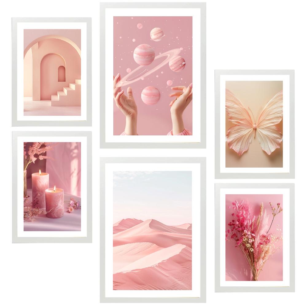 nacnic Composicion rosa pastel