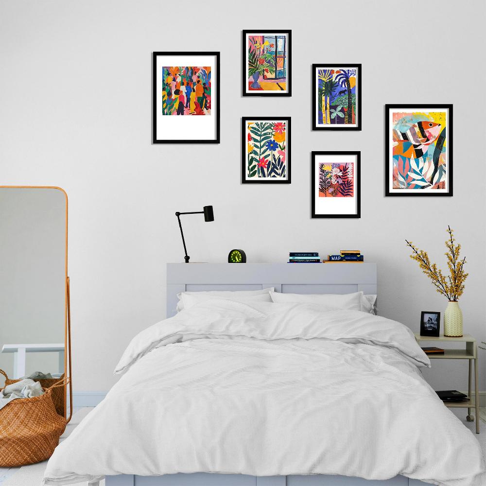 nacnic Matisse tonos amarillo rojo. Colores vibrantes Envío gratis