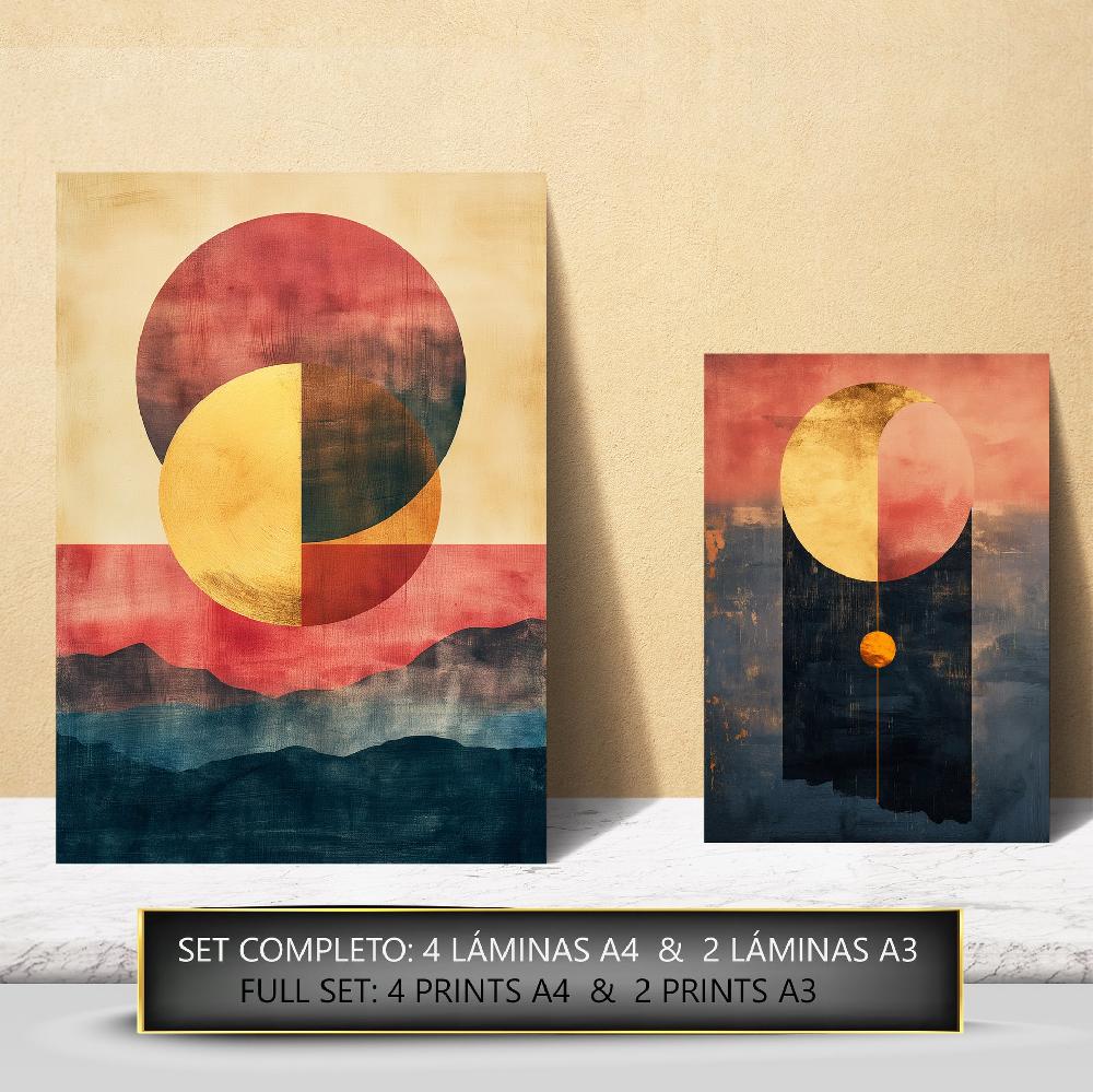 nacnic abstracto lunas doradas Precios de Black Friday