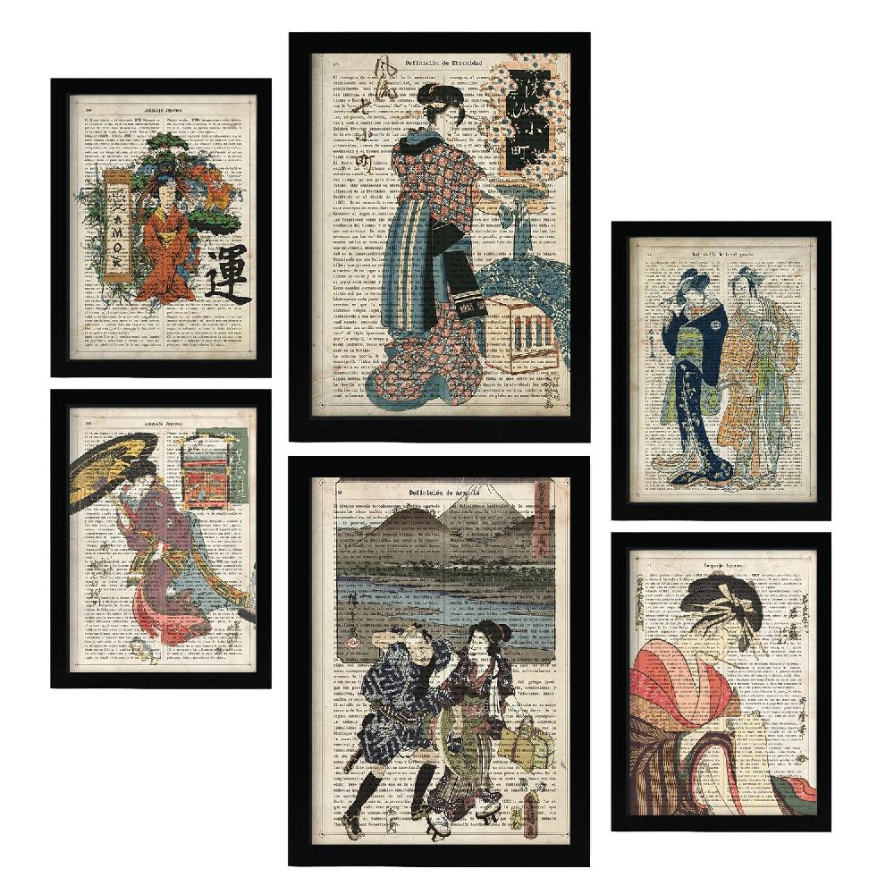 nacnic Nacnic Japon Laminas Estéticas para Dormitorio