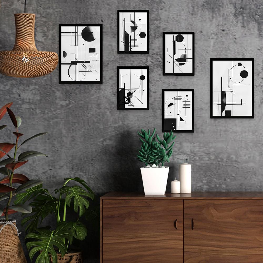 nacnic bauhaus blanco y negro lineas y formas Ofertas especiales
