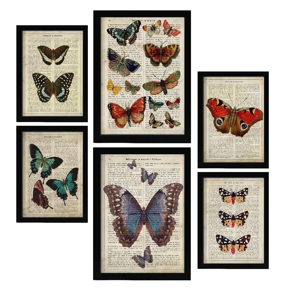 nacnic Láminas Nacnic Mariposas para Dormitorio