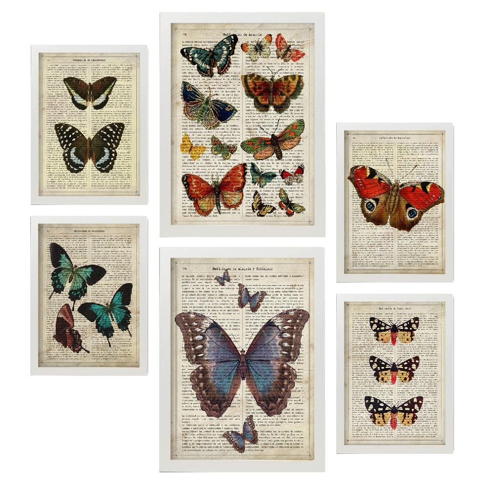 nacnic Láminas Nacnic Mariposas para Dormitorio Devoluciones gratuitas