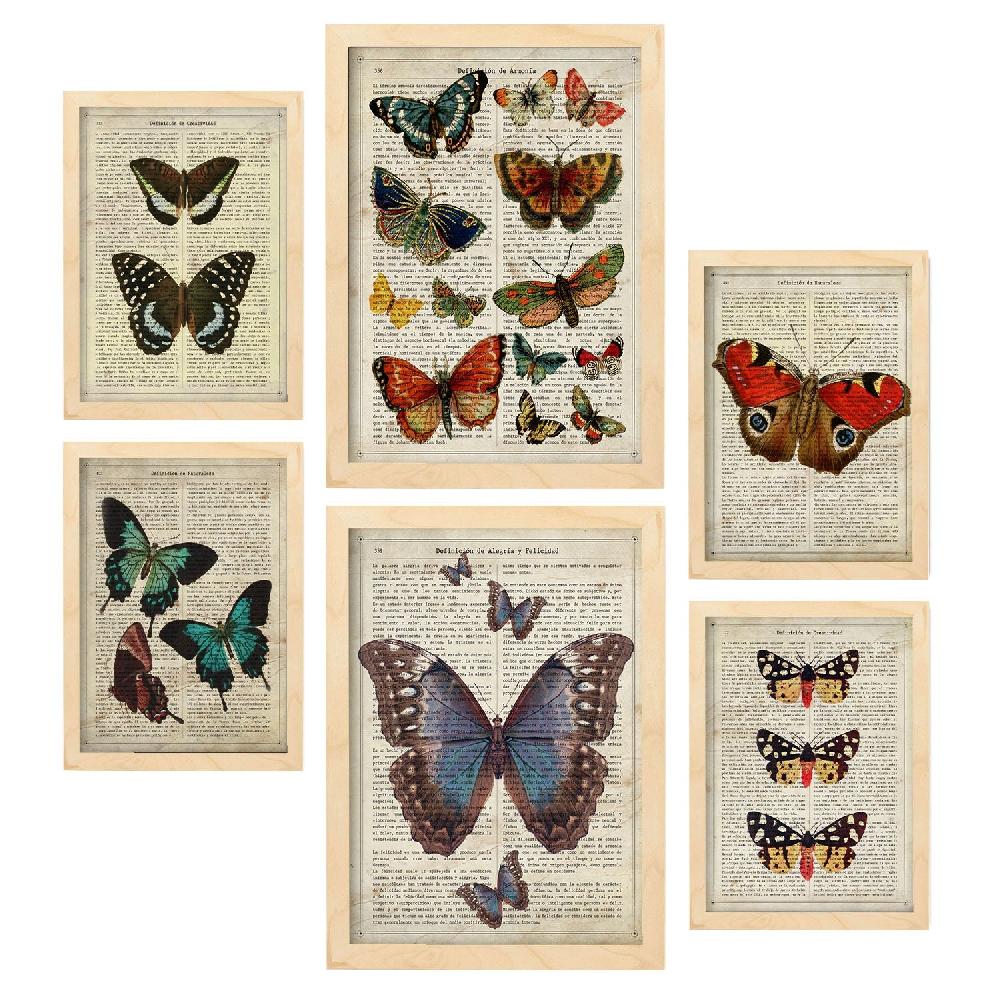 nacnic Láminas Nacnic Mariposas para Dormitorio Devoluciones gratuitas