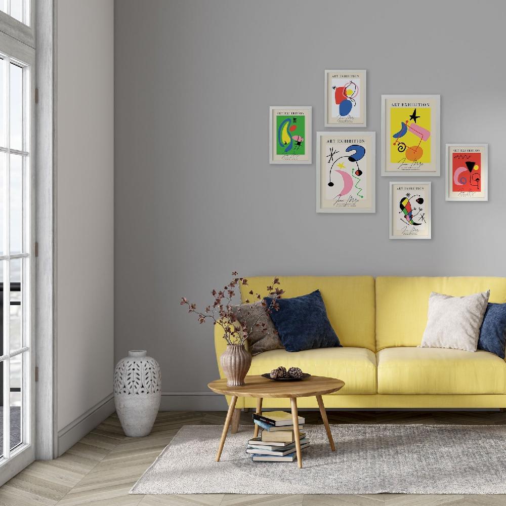 nacnic Set de 6 láminas de Arte Miró