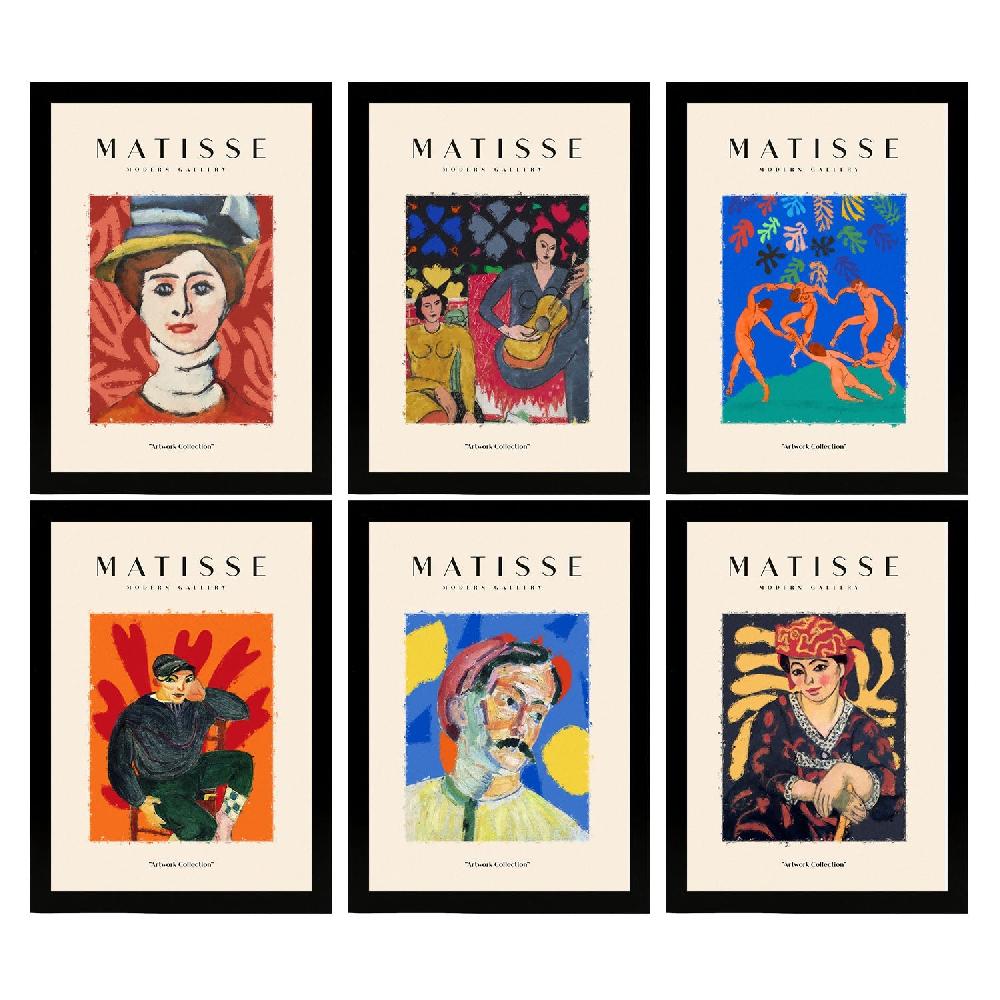 nacnic Nacnic Set de 6 Láminas Artísticas de Matisse Modelo Retratos Estilo Galería de Arte Diseño Moderno para Interiores Ofertas
