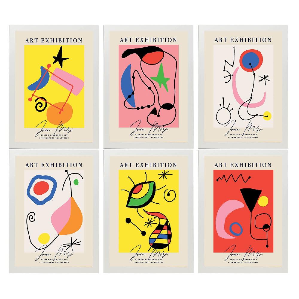 nacnic Nacnic Set de 6 Láminas Artísticas de Joan Miró Rebajas online