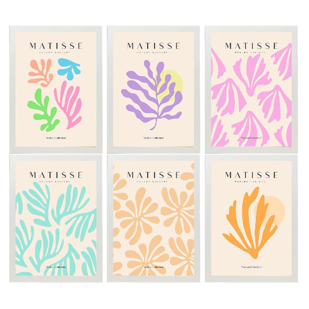 nacnic Set de 6 Láminas Artísticas de Matisse en Colores Pastel de Nacnic Envío gratis