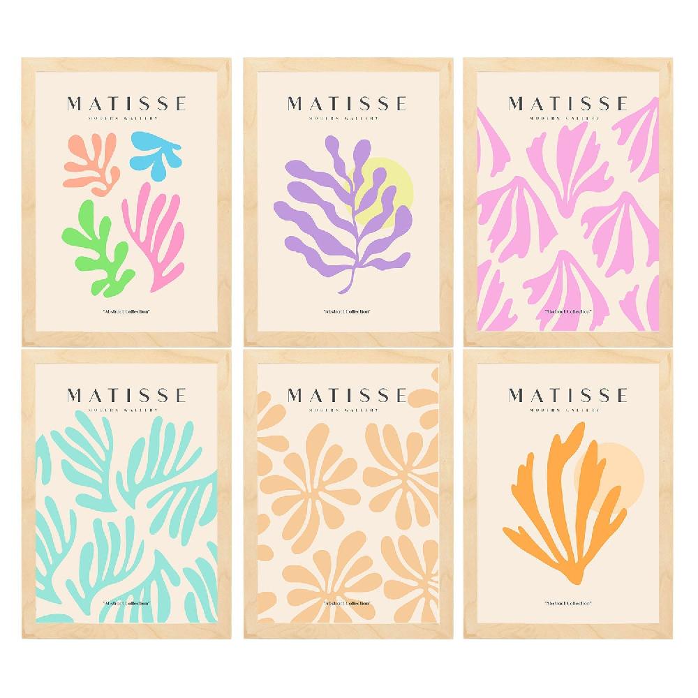 nacnic Set de 6 Láminas Artísticas de Matisse en Colores Pastel de Nacnic Envío gratis