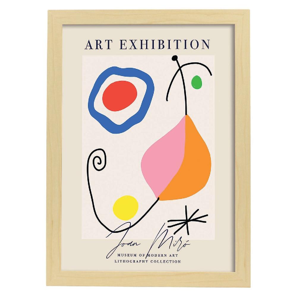 nacnic Lamina Artística Surrealista de Joan Miro 7 Últimos 3 días