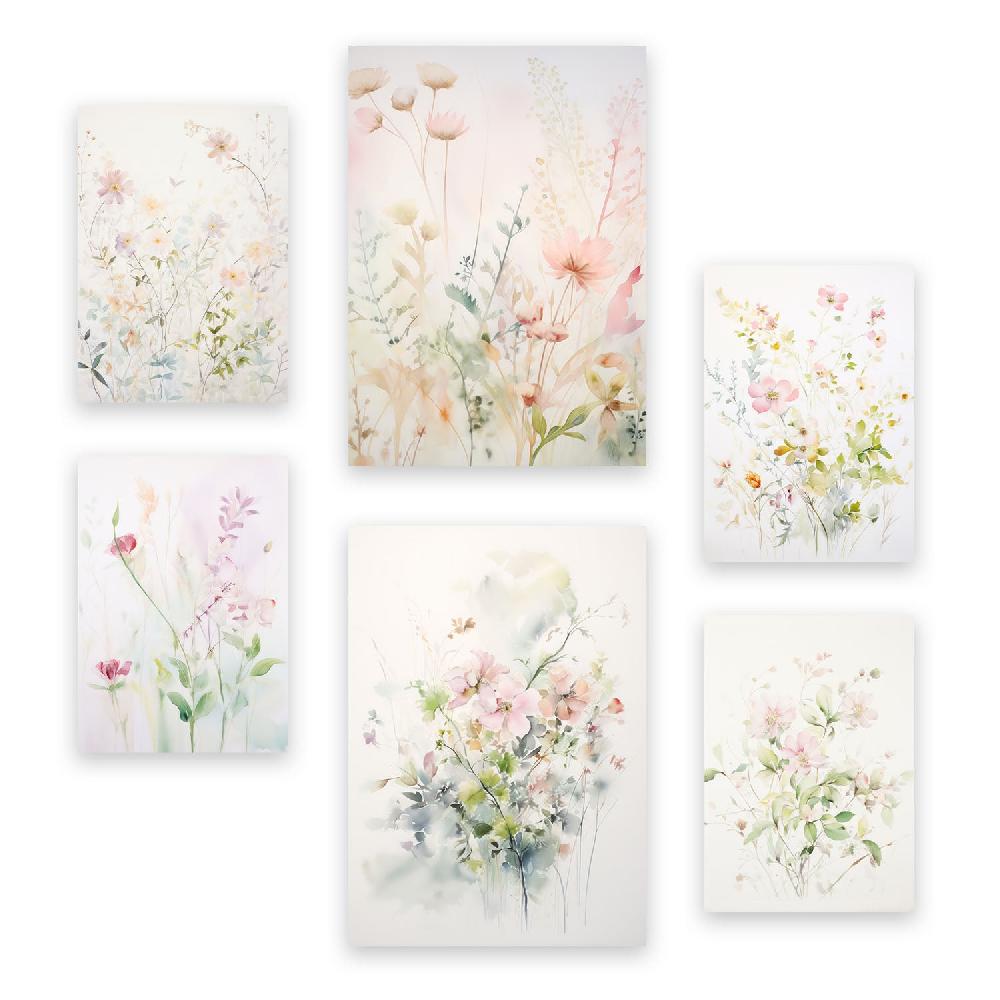 nacnic Nacnic Set de 6 Láminas Colección Floral
