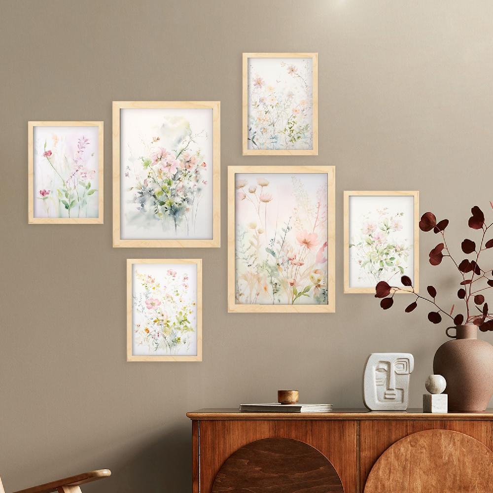 nacnic Nacnic Set de 6 Láminas Colección Floral En oferta
