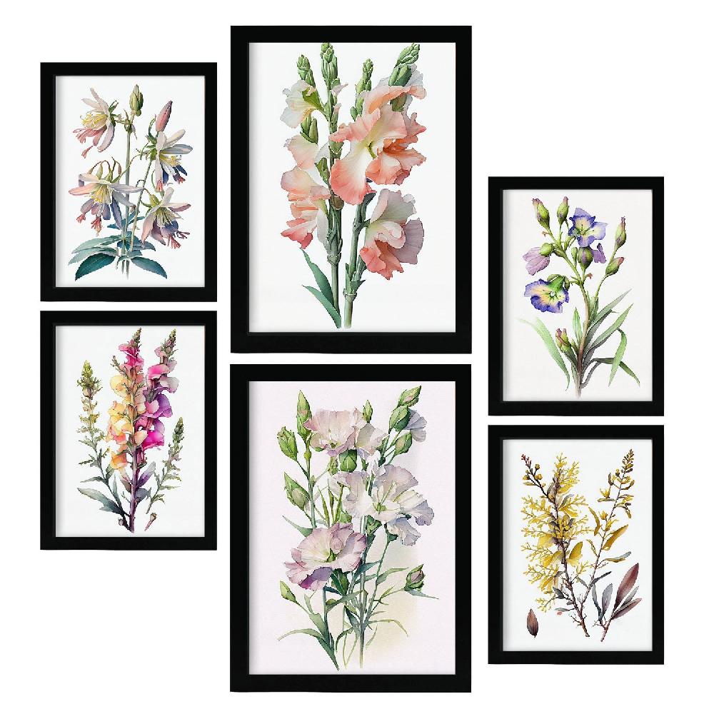 nacnic Nacnic Laminas de Flores Silvestres