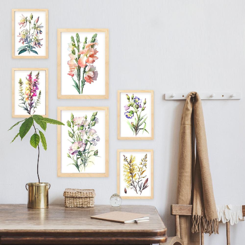 nacnic Nacnic Laminas de Flores Silvestres Última moda