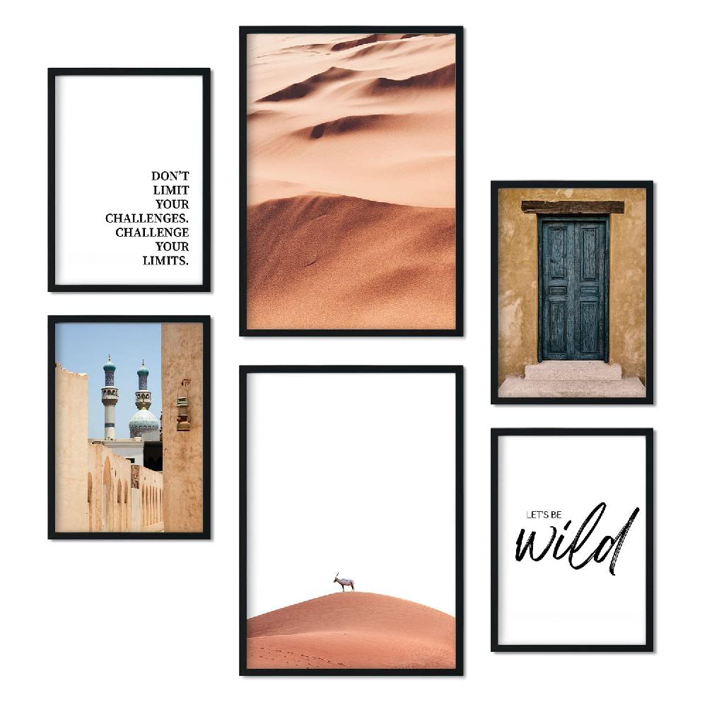 nacnic Conjunto de 6 Láminas Fotográficas del Desierto Marroquí Ofertas especiales