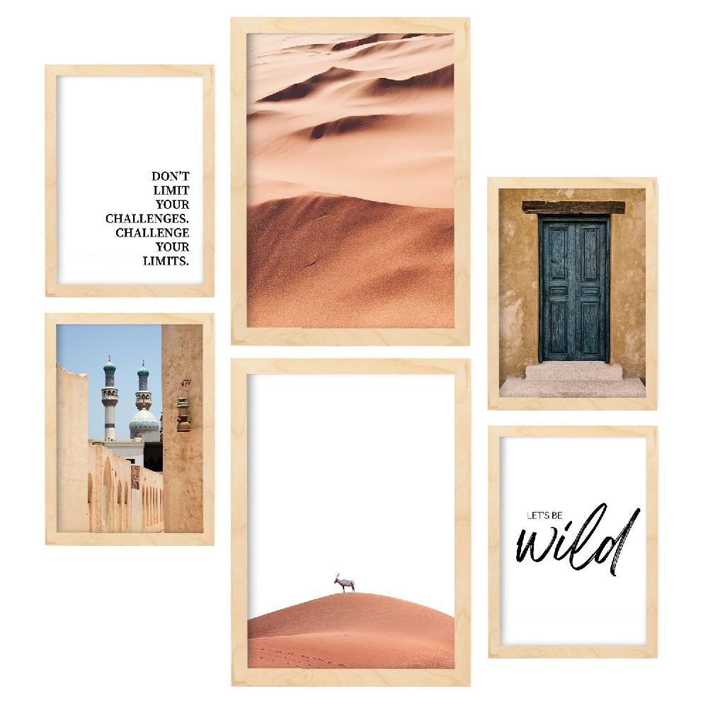 nacnic Conjunto de 6 Láminas Fotográficas del Desierto Marroquí Ofertas especiales