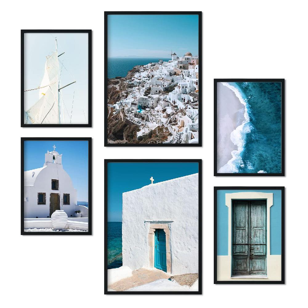 nacnic Conjunto 6 Láminas Fotografía Islas Griegas Grandes ahorros