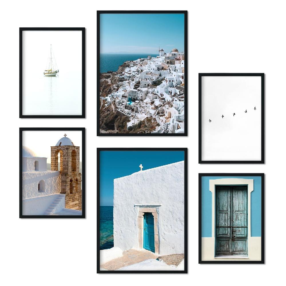 nacnic Conjunto 6 Láminas Fotografía Islas Griegas Grandes ahorros