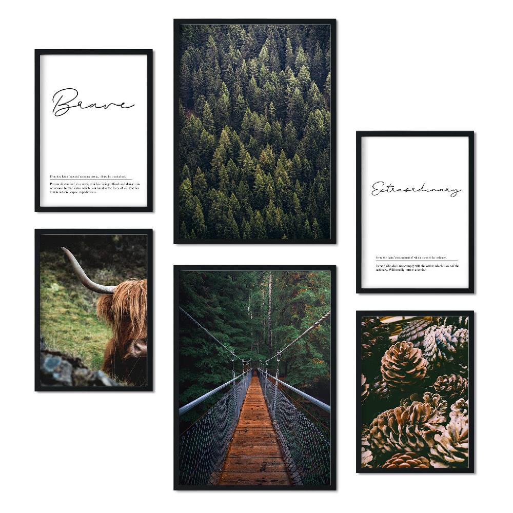 nacnic Pack 6 Láminas Artísticas Otoño en USA Rebajas de fin de temporada