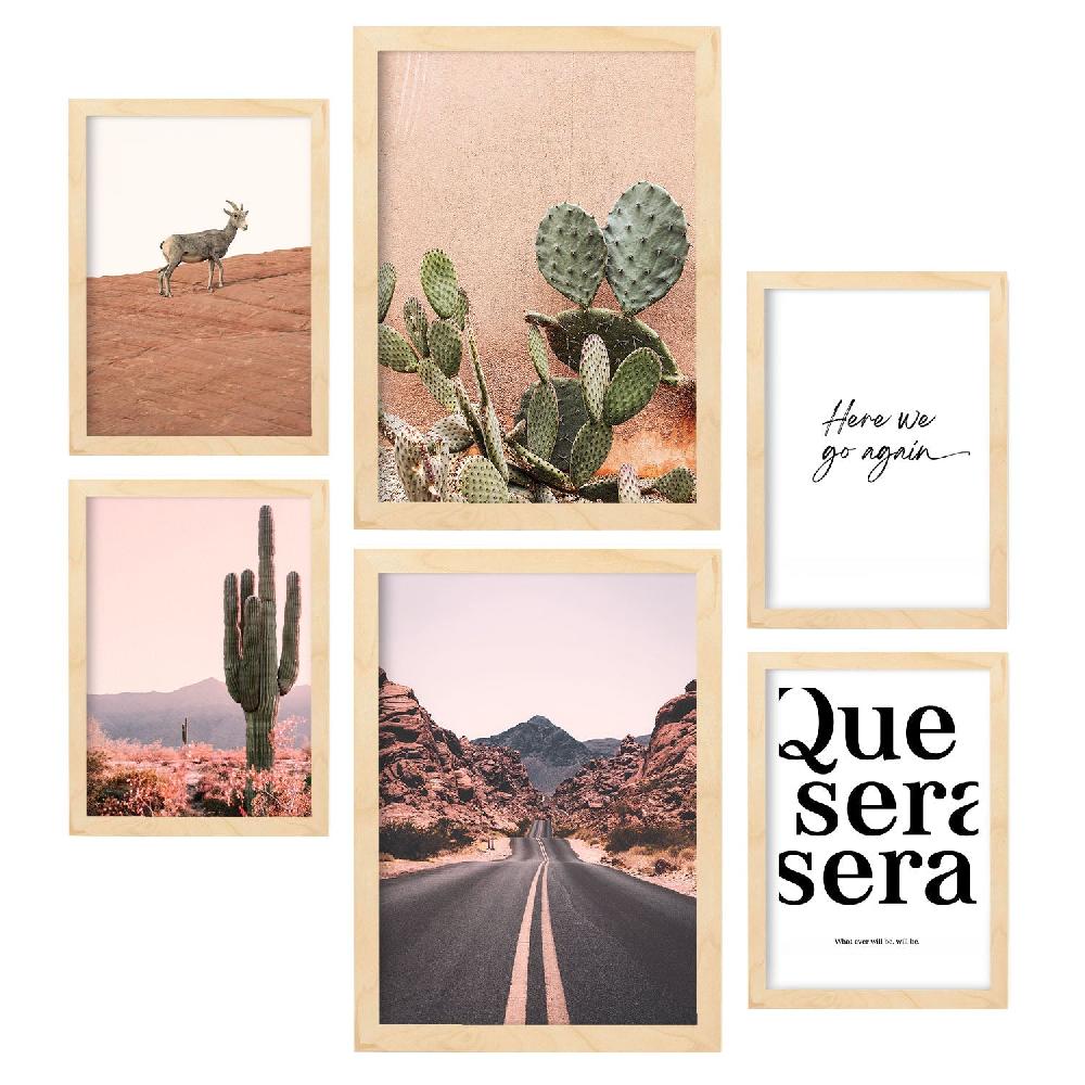 nacnic Conjunto de 6 Láminas de Fotografías del Desierto de México Devoluciones gratuitas