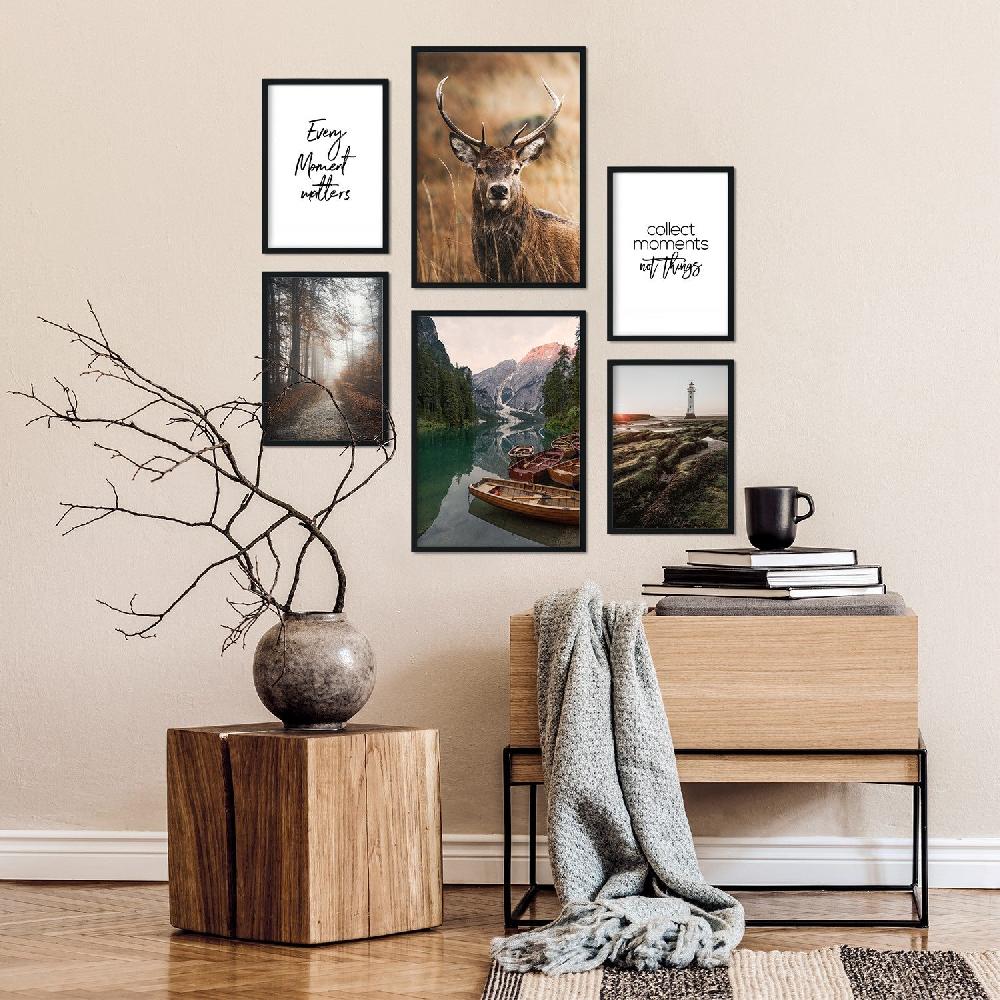 nacnic Pack de 6 Láminas Fotográficas de Bosque Naturaleza y Montaña