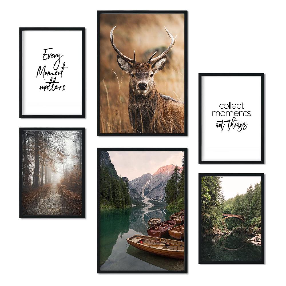 nacnic Pack de 6 Láminas Fotográficas de Bosque Naturaleza y Montaña 2025