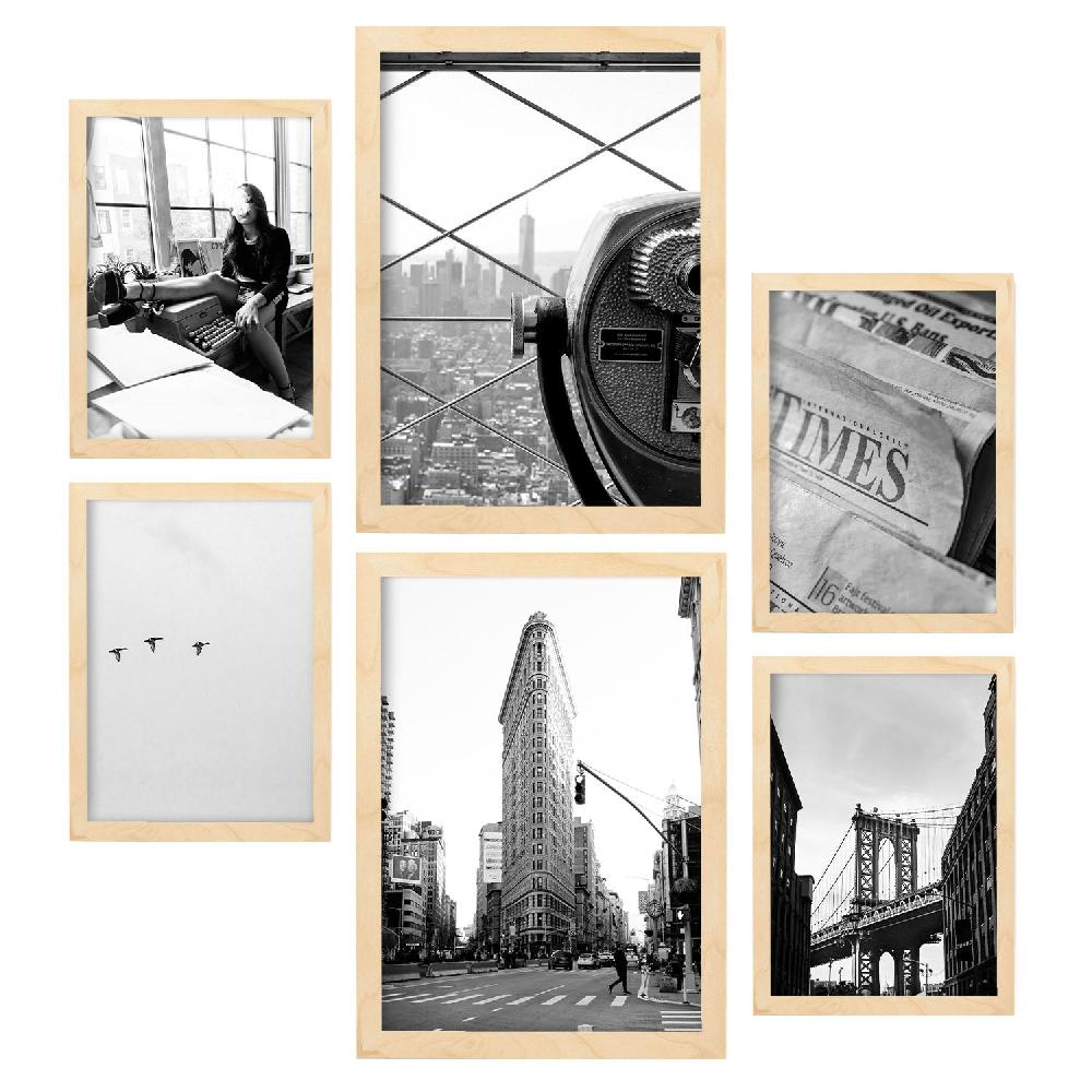 nacnic Láminas Decorativas Nueva York Blanco y Negro - Arte Fotográfico Minimalista y Moderna Outlet
