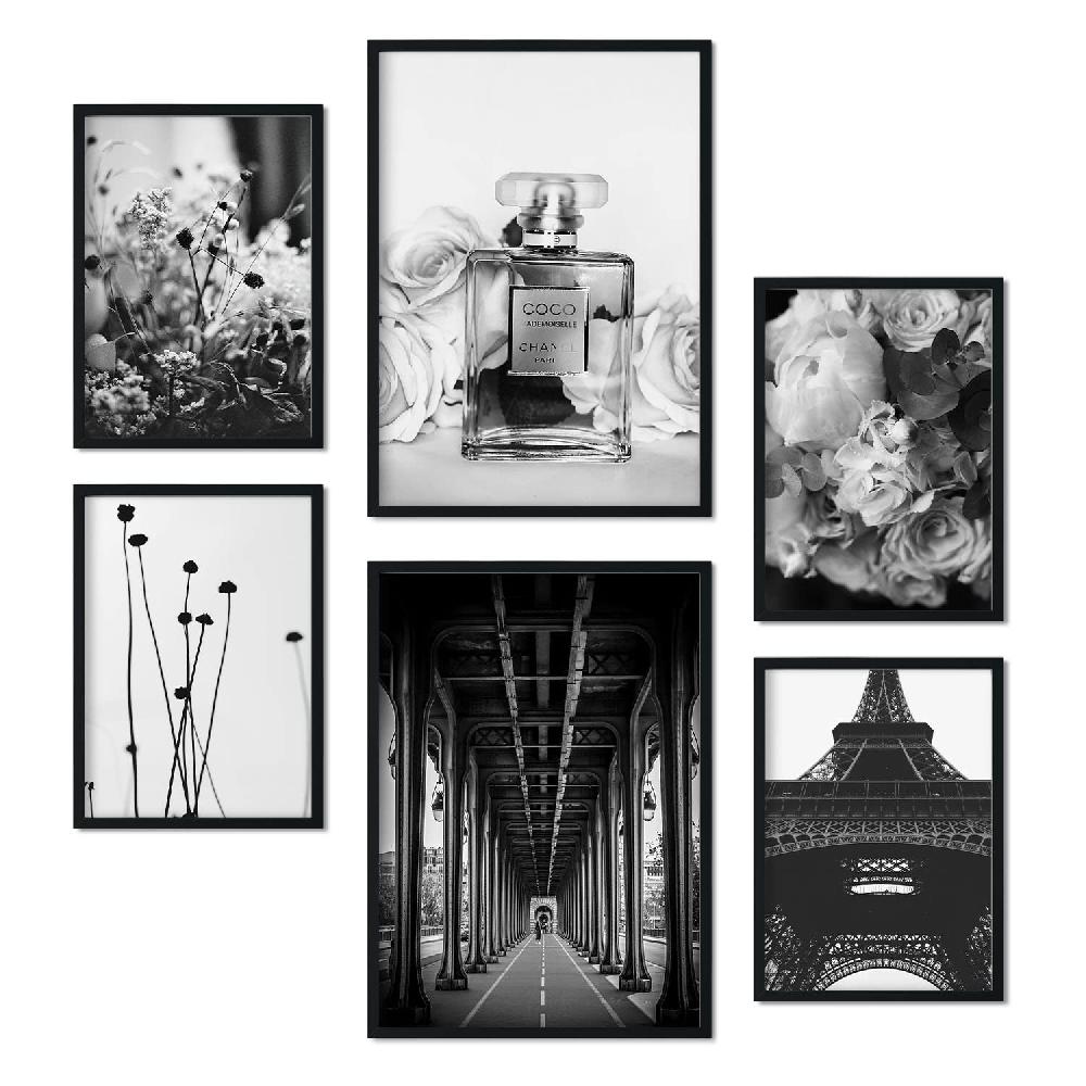 nacnic Láminas Fotográficas Minimalistas de París en Blanco y Negro Rebajas