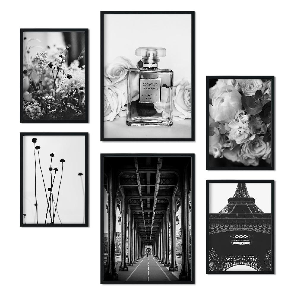 nacnic Láminas Fotográficas Minimalistas de París en Blanco y Negro Rebajas