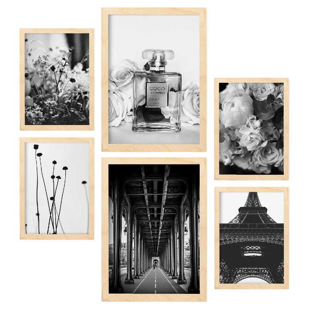 nacnic Láminas Fotográficas Minimalistas de París en Blanco y Negro Rebajas