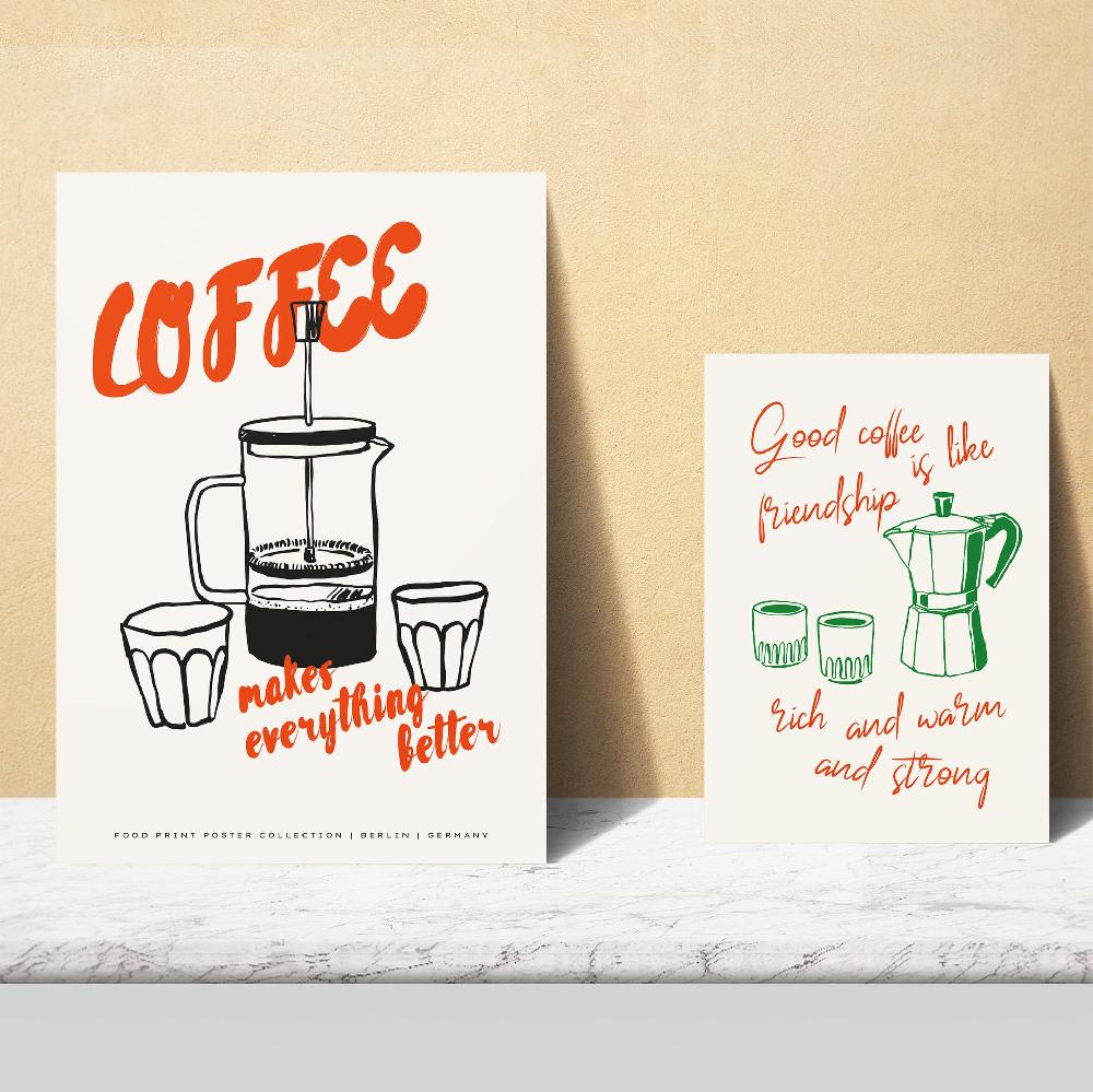 nacnic Ilustraciones de alimentos y comida estilo pop art tonos pastel Envío gratis